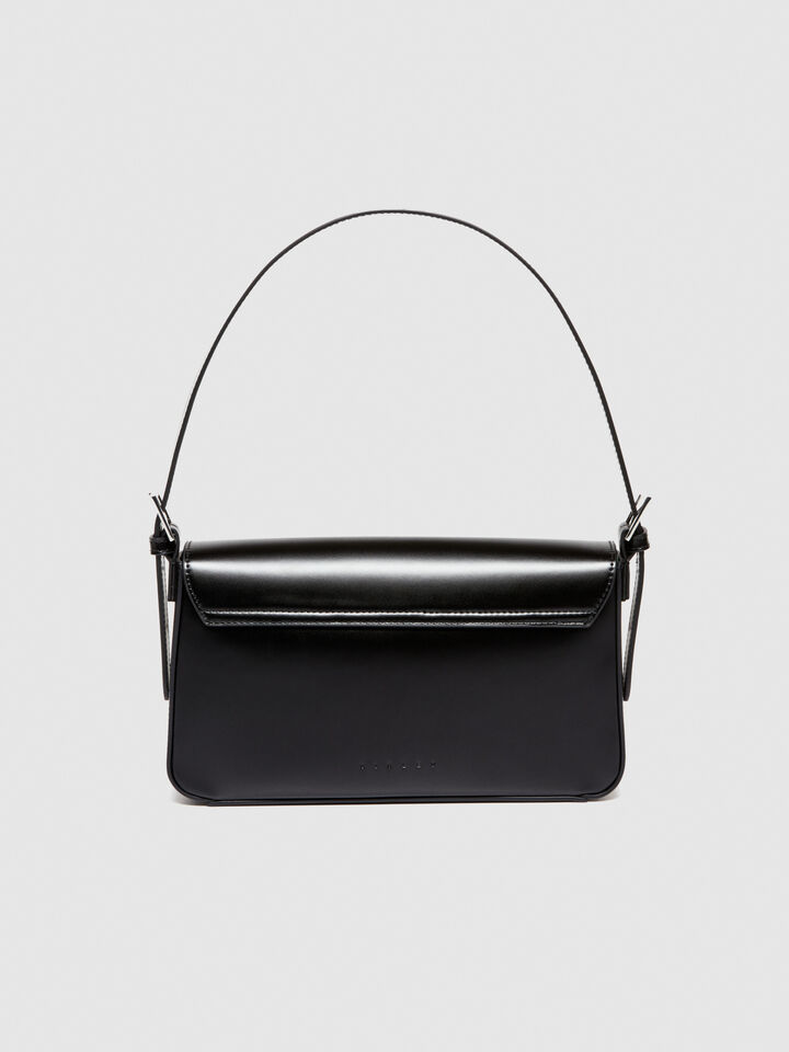 Shoulder bag with chain - null - Black | Sisley image number 3